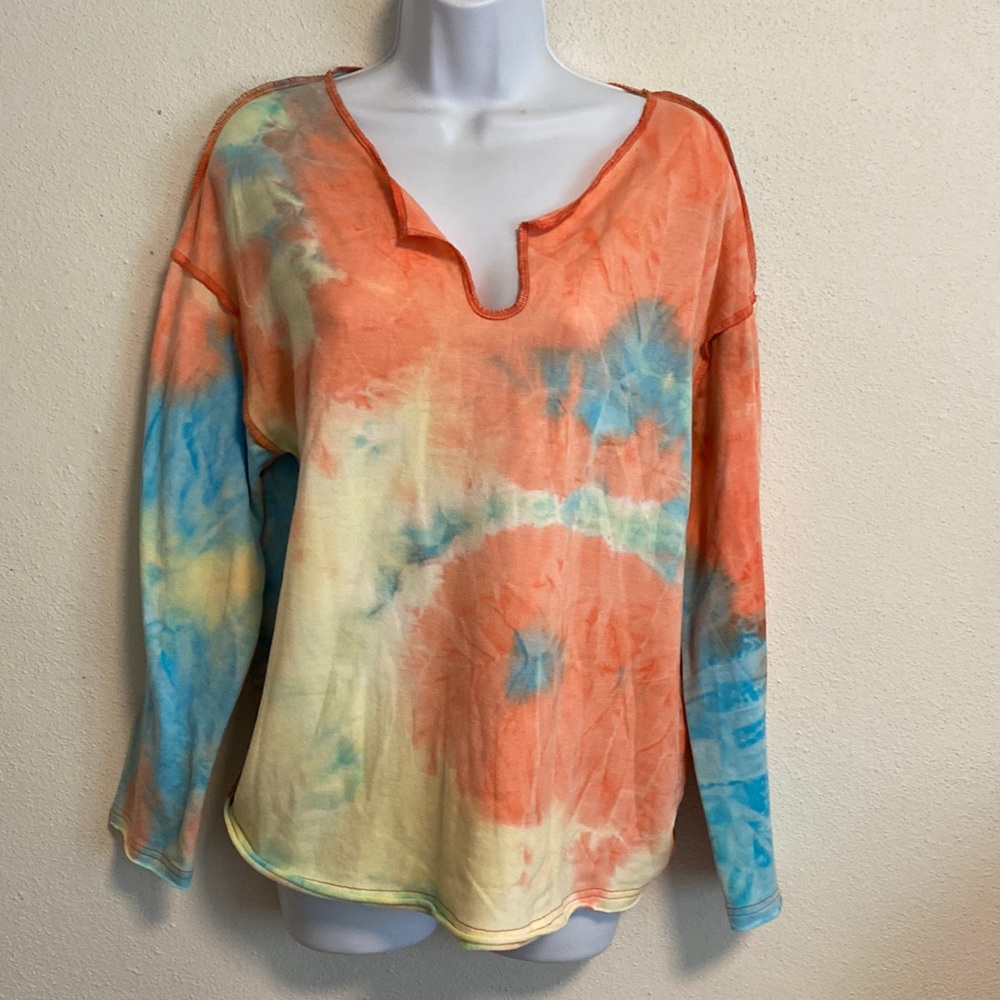 LA MIEL Tie Dye Long Sleeve Tee